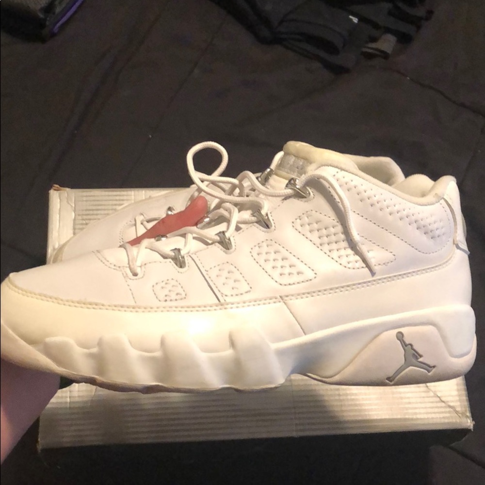White Air Jordan 9 Retro Low Size 12 - Picture 2 of 10